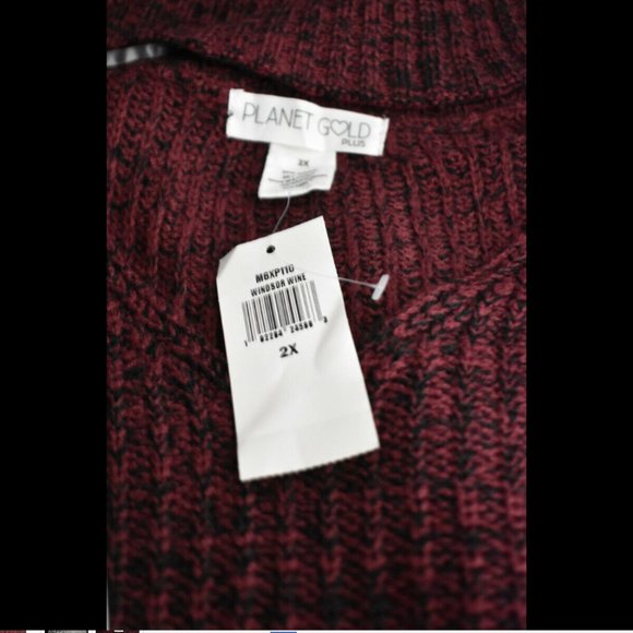 Planet Gold Women's 2x Trendy Plus Size Sweater - Picture 6 of 8